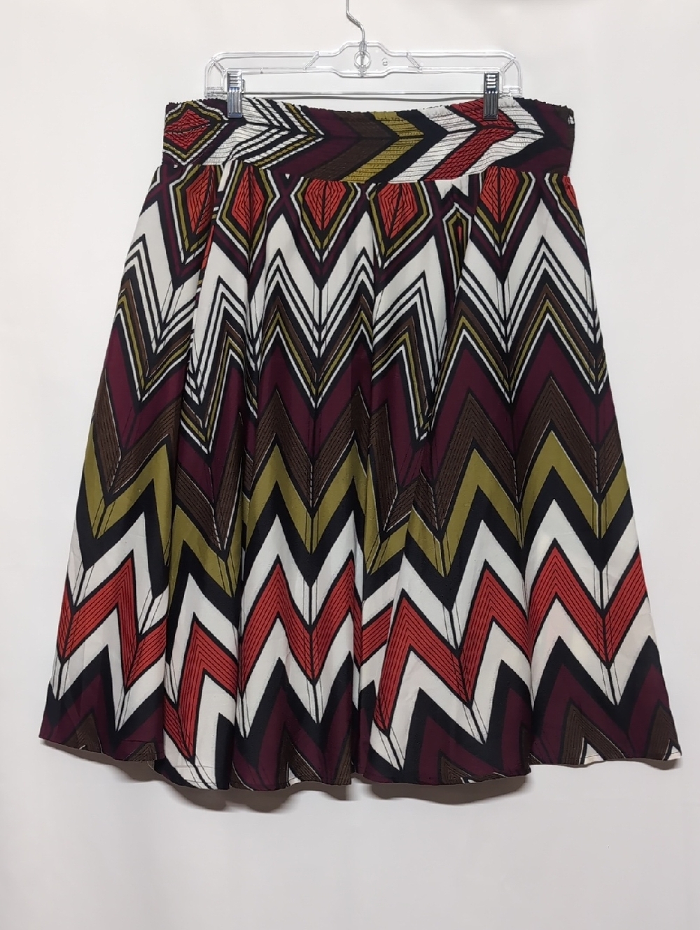 Colorful Flowy Midi Skirt